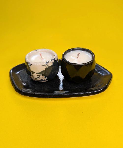 Kit de velas y plato Amelia