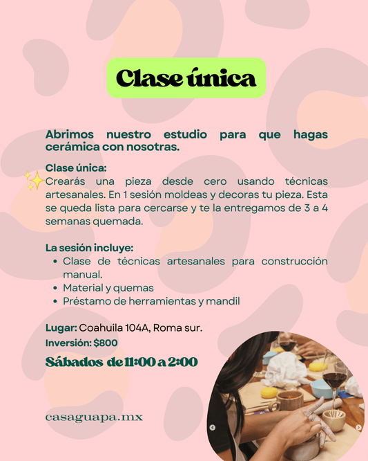 Clases de cerámica en el sur de CDMX
